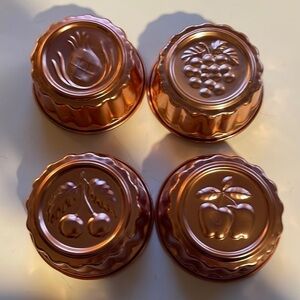 Spruce Up Your Kitchen Decor with This Set of 4 Used Mini Jell-O Molds!